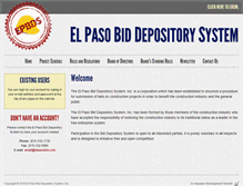 Tablet Screenshot of elpasobid.com